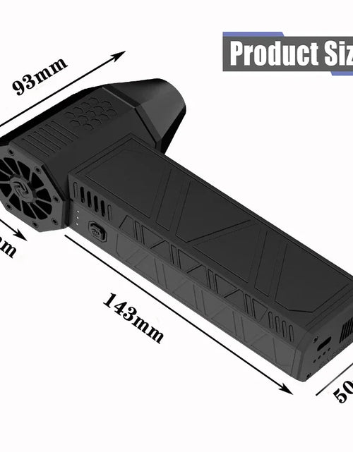 Load image into Gallery viewer, Mini Turbo Jet Fan Electric Air Duster with 3 Gear Adjustable 130000RPM Wind Speed 52M/S Car Computer Cleaning Blower Tool
