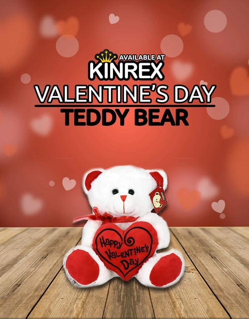 Load image into Gallery viewer, Soft Stuffed Teddy Bear - Happy Valentine&#39;S Day Bear for Girlfriend, Boyfriend, Wife, Husband - White with Red Message
