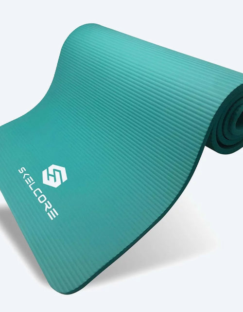 Load image into Gallery viewer, 10Mm Extra Long, Non-Slip Exercise Mat with Carrying Strap, Teal
