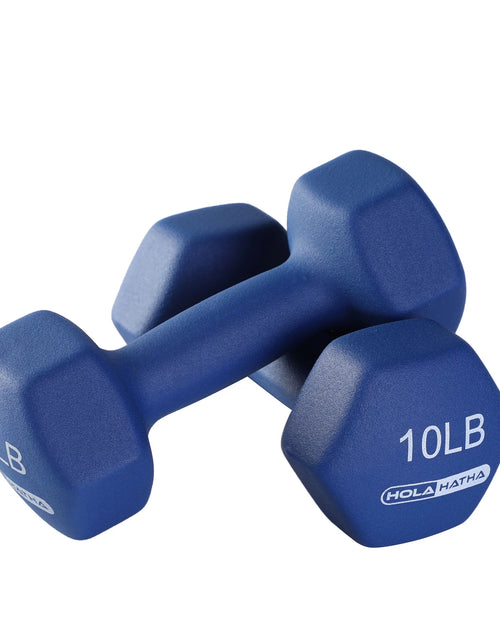 Load image into Gallery viewer, 2, 3, and 5 Pound Neoprene Dumbbell Free Weight Set with Rack
