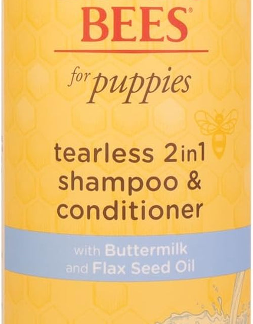 Load image into Gallery viewer, Puppies Natural Tearless 2 in 1 Shampoo and Conditioner | Made with Buttermilk and Linseed Oil | Best Tearless Puppy Shampoo for Gentle Skin and Coat | Made in USA, 16 Oz
