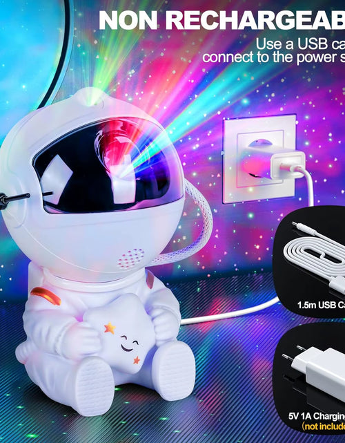 Load image into Gallery viewer, Astronaut Starry Sky Projector Adult Night Light Star Projector LED Astronaut Lamp Galaxy Projector for Bedroom Playroom
