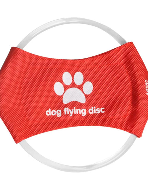 Load image into Gallery viewer, Pet Supplies Dog Toys Glow in the Dark Flying Discs Trainning Interactive Game Throwing Catching Ring for Small Medium Large Dog
